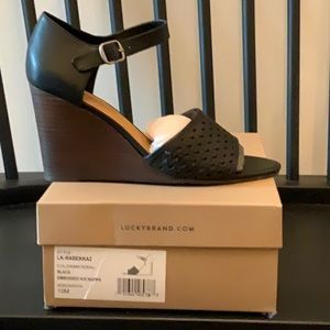 Lucky Brand wedge sandal. New in box.
